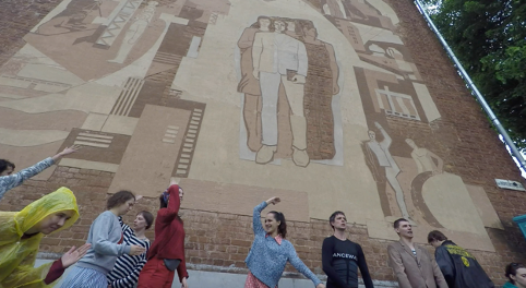 Кострома.Dancewalk (2017) - Mocking propaganda in Kostroma, Russia